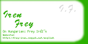 iren frey business card